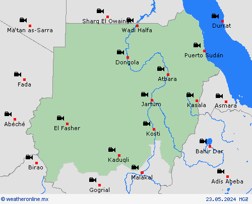 cámara web Sudán África Mapas de pronósticos